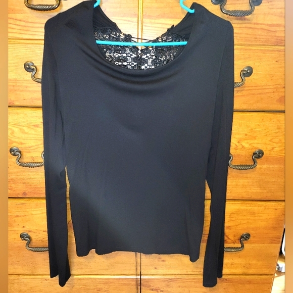 Patty Bo Long Sleeve Lace Up Top - Picture 1 of 2